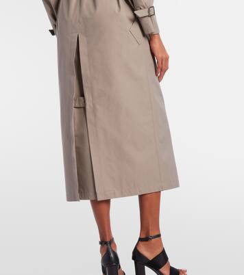 Pancia cotton gabardine trench coat | Max Mara