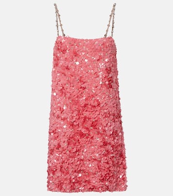 Verziertes Slipdress aus Seidenchiffon | Valentino