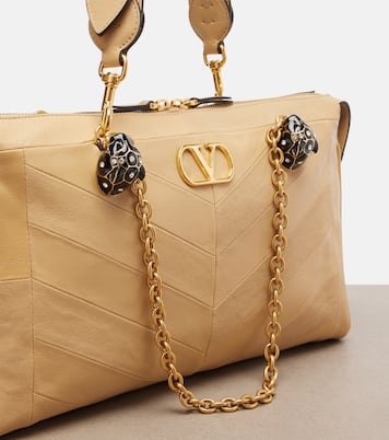 Schultertasche Panthea VLogo aus Leder | Valentino Garavani