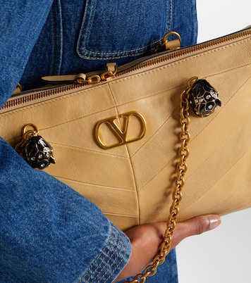 Schultertasche Panthea VLogo aus Leder | Valentino Garavani