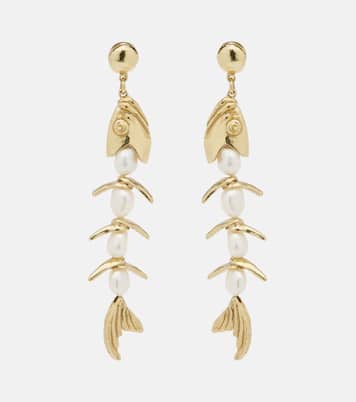 Boucles d'oreilles pendantes Calypso à ornement | Alémais