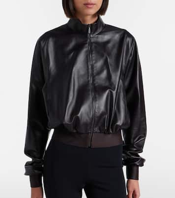 Leather bomber jacket | Gucci