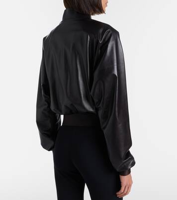 Leather bomber jacket | Gucci