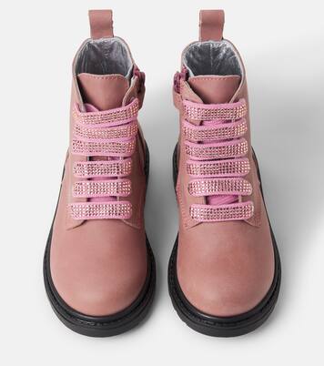 Botas de piel adornadas | Monnalisa
