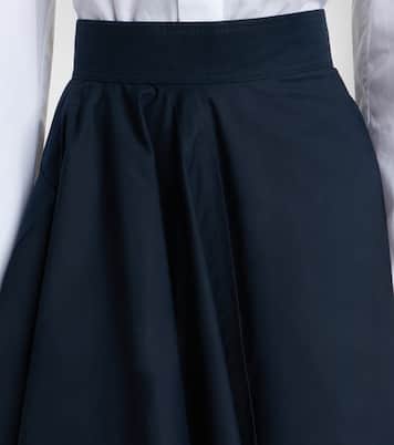 Asymmetric cotton poplin maxi skirt  | Givenchy