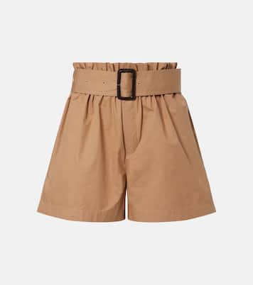 Shorts aus Baumwolle mit Gürtel | Saint Laurent
