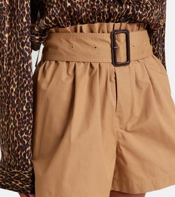 Shorts aus Baumwolle mit Gürtel | Saint Laurent