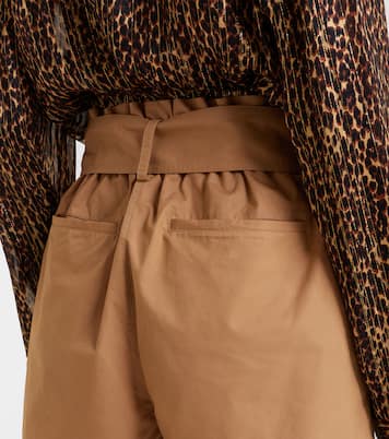 Shorts aus Baumwolle mit Gürtel | Saint Laurent