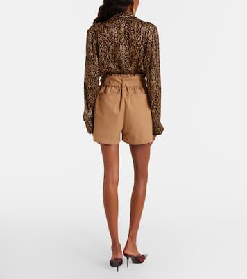 Shorts aus Baumwolle mit Gürtel | Saint Laurent