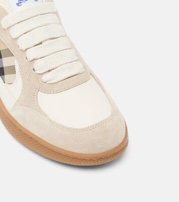 حذاء سنيكرز من الجلد والجلد السويدي Terrace | Burberry