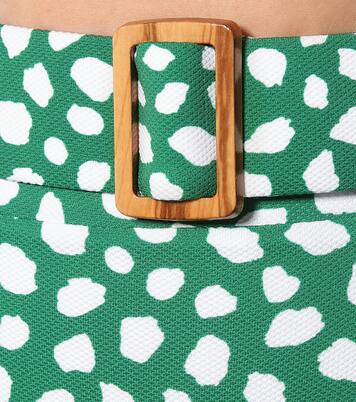 Culotte de bikini Clara à imprimé léopard et taille haute | Alexandra Miro