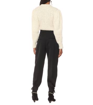 Pantalon carotte Racomisl à taille haute en laine | Isabel Marant