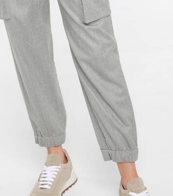 Pantaloni cargo in lana vergine | Brunello Cucinelli