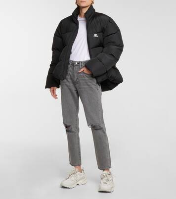 High-Rise Distressed Jeans Le Original | Frame