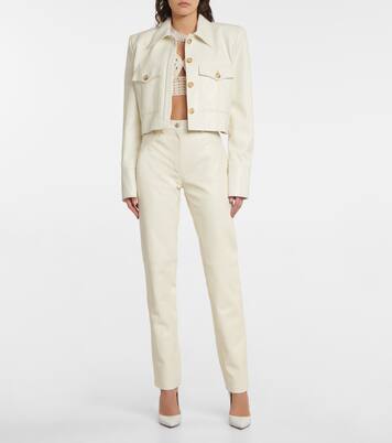 High-Rise-Hose aus Leder | Magda Butrym