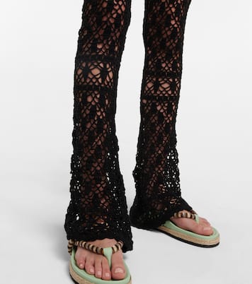 Pantalon Bianca en crochet de coton | Anna Kosturova