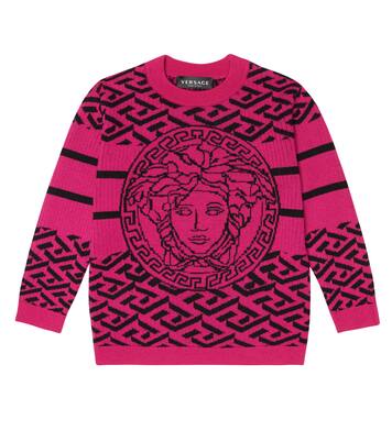 Medusa Greca wool sweater | Versace Kids