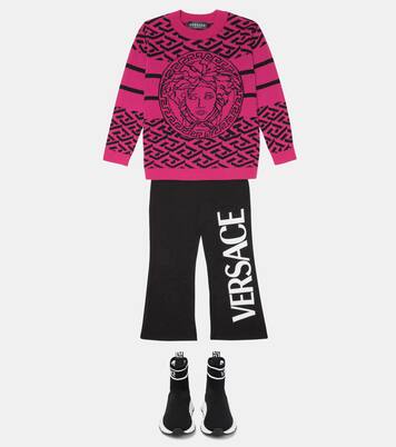 Medusa Greca wool sweater | Versace Kids
