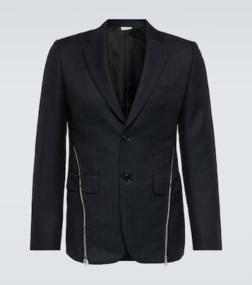 Zip-embellished wool blazer | Comme des Garçons Homme Deux
