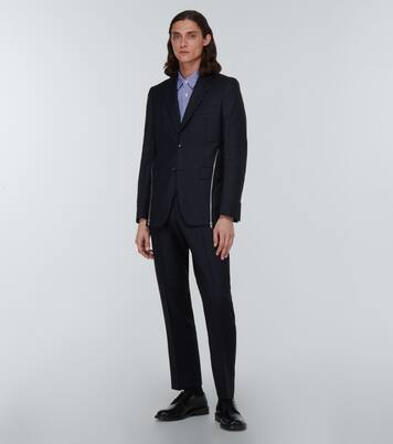 Zip-embellished wool blazer | Comme des Garçons Homme Deux