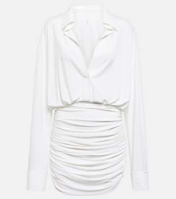 Ruched shirt dress | Norma Kamali