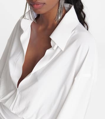 Ruched shirt dress | Norma Kamali