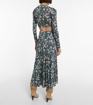 Top cropped Jinea in jersey con stampa | Isabel Marant