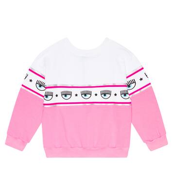 x Chiara Ferragni eye-motif jersey sweatshirt | Monnalisa