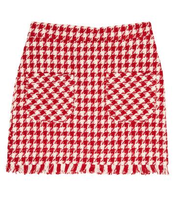 Checked cotton-blend tweed skirt | Monnalisa