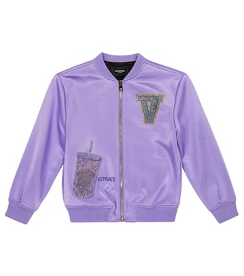 Veste teddy brodée | Versace Kids