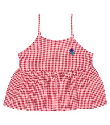 Vichy cotton and linen top | Bobo Choses