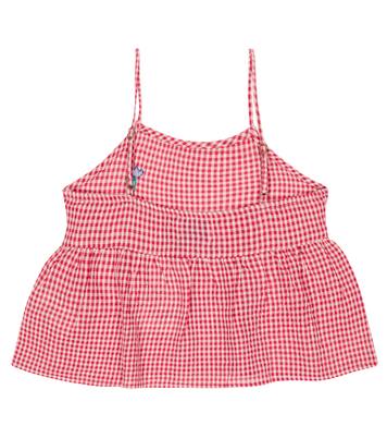 Vichy cotton and linen top | Bobo Choses