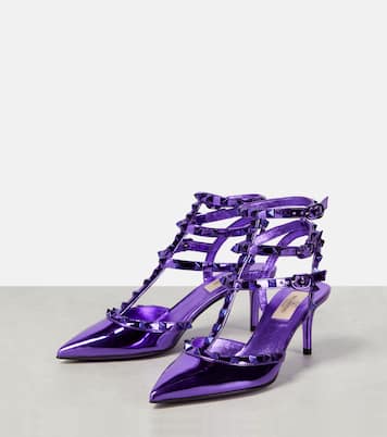 Escarpins Rockstud en cuir verni | Valentino Garavani