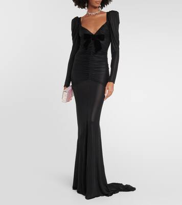 Maxikleid aus Satin | Alessandra Rich