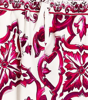 Majolica printed cotton sweatpants | Dolce&Gabbana Kids