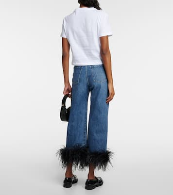 Logo cotton jersey T-shirt | Miu Miu