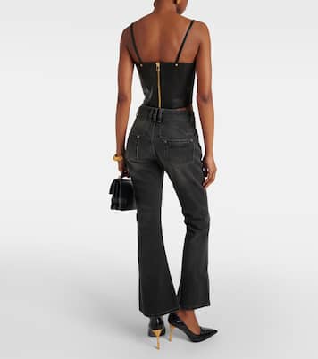 Jeans bootcut Western de tiro bajo | Balmain