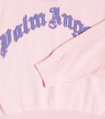 Logo cotton sweater | Palm Angels Kids