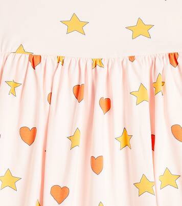 Printed cotton-blend jersey dress | Tinycottons