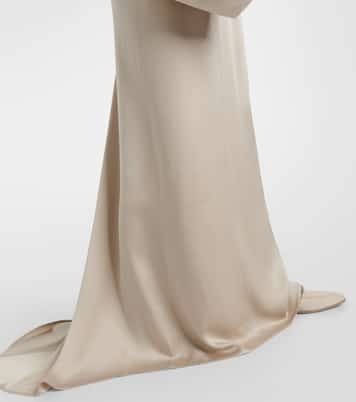 Maxirock aus Satin | Brunello Cucinelli