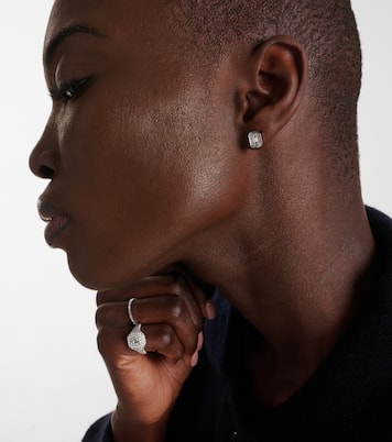 Boucles d'oreilles Illusion en or blanc 18 ct et diamants | Shay Jewelry