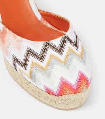 Zig Zag Eva 80 espadrille wedges | Missoni