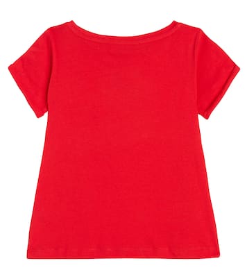 Embellished cotton jersey T-shirt | Monnalisa