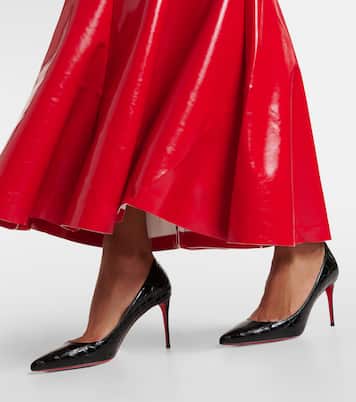 Kate 85 croc-effect leather pumps | Christian Louboutin