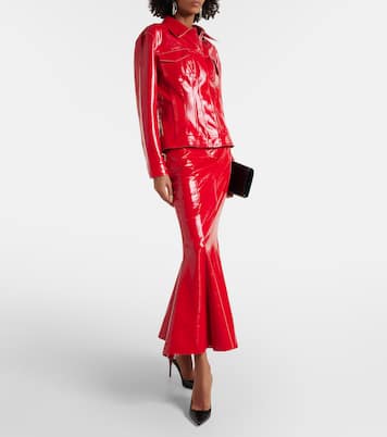 Kate 85 croc-effect leather pumps | Christian Louboutin