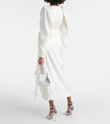 Wickelkleid aus Satin | Rotate