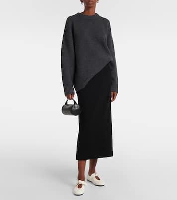 蝴蝶结细节皮革平底鞋 | CO