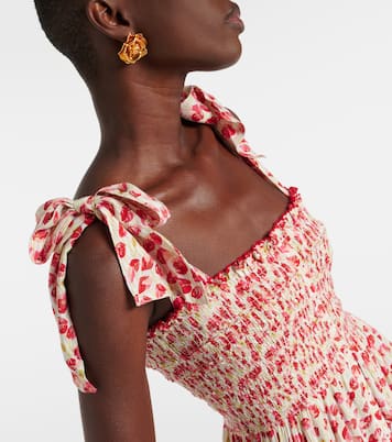 Robe midi Triny à pois | Poupette St Barth