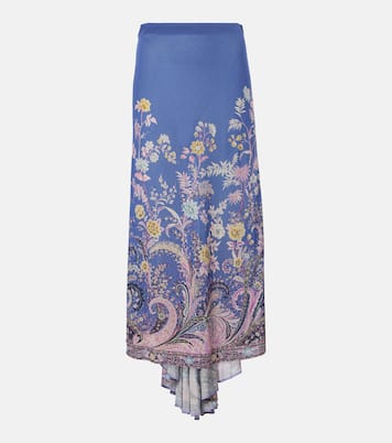 Printed asymmetric maxi skirt | Etro