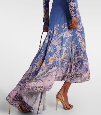 Printed asymmetric maxi skirt | Etro